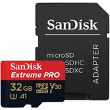 Sandisk memorijska kartica sdhc 32GB micro extreme pro 100MB/s C10 V30 U3+SD adap. Cene
