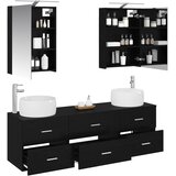  Set namještaja za kupaonicu 5 kom. Crni hrast | shoptok.hr