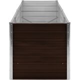  Povišena vrtna gredica smeđa 240 x 80 x 77 cm pocinčani čelik | shoptok.hr
