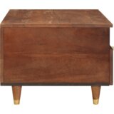 vidaXL Klubske mizice Rjava 80 x 54 x 40 cm Trska in masivno mango les | Shoptok.si