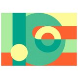  Samoljepljiva foto tapeta - Geometric Wreath (Green) 98x70 | shoptok.hr