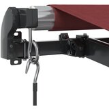 Tenda na ručno uvlačenje s LED svjetlima bordo 400 x 350 cm | Eponuda.com