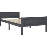  Okvir za krevet od masivne borovine sivi 100 x 200 cm | Eponuda.ba