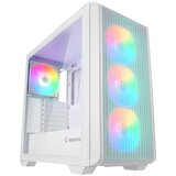  Kućište gaming RAMPAGE CRAFT White Mesh Type-C*1 Usb3.0*2 HD Audio 1*14CM 3*12CM ARGB Fan ATX Mid-T, 39988 | Eponuda.ba