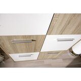 MID.YOU VISOKA KOMODA, bela, hrast sonoma | Shoptok.si