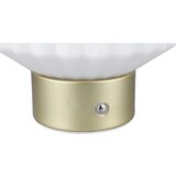 Tri O Bela/zlata LED zatemnitvena namizna svetilka s steklenim senčnikom (višina 19,5 cm) Lord – | Shoptok.si