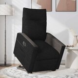 vidaXL Električni naslonjač na podizanje od tkanine crni | shoptok.hr