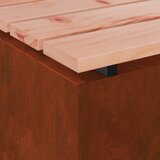  Vrtna klupa Rđa 60 x 40 x 43 cm Otporni čelik | shoptok.hr
