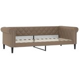  Dnevni krevet boja cappuccina 100 x 200 cm od umjetne kože | Eponuda.com