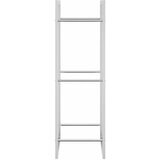 Stalak za drva za ogrjev 50x28x94 cm od nehrđajućeg čelika | shoptok.hr