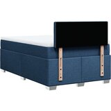 vidaXL Box spring postelja z vzmetnico modra 120x190 cm blago | Shoptok.si
