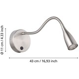 Eglo 901783 - led fleksibilna zidna lampa sa usb olivandino LED/3,8W/230V hrom | Eponuda.com