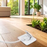 solight 5B322W - Spoljašnja ugradna podna utičnica IP55, bela, pravougaona | Eponuda.com