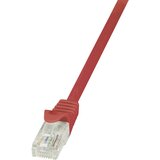 Logilink CP2094U RJ45 omrežni kabel\, Patch kabel CAT 6 U/UTP 10.00 m rdeča z zaščitnim zapornim zatičem 1 kos, (20418720) | Shoptok.si