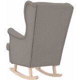  Stolica za ljuljanje 74x90x102 cm od tkanine smeđesiva | shoptok.hr