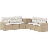  Set sofe 7 kom. Bež i krem bijela 55 x 55 x 69 cm 237,5 x 237,5 x 85 cm | shoptok.hr