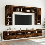  Zidni TV ormarić s LED svjetlima boja hrasta 60x30x40 cm | Eponuda.com