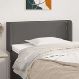  Uzglavlje s ušima sivo 103x16x78/88 cm od umjetne kože Cijene