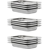  Gastronomske posode 12 kosov GN 1/4 40 mm nerjaveče jeklo | Shoptok.si