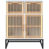  Komoda bijela 60 x 30 x 75 cm od konstruiranog drva | shoptok.hr