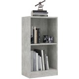 vidaXL Knjižna omara betonsko siva 40x24x75 cm inženirski les | Shoptok.si