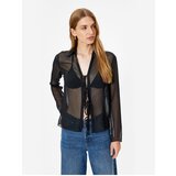 Koton Tulle Transparent Shirt with Front Tie Detail Long Sleeve | ePonuda.com