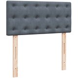  Box spring krevet s madracem tamnosivi 90x190 cm baršunasti | shoptok.hr