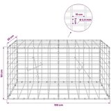  Gabion s žicom debljine 3 5 mm i mrežom 5x10 cm 100x20x50 cm - 20 cm 50 cm 100 cm | shoptok.hr