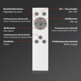 BRILONER 7060-015 - LED prigušiva panel SLIM 22W/230V 42x42 cm crna Wi-Fi Tuya + daljinski upravljač | Eponuda.com
