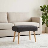  Klupa Jednobojno Tamnosiva 60 x 40 x 45 cm Bouclé | shoptok.hr
