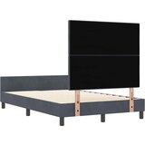  s opruga kutije Tamno siva 120 x 200 cm Baršun | shoptok.hr