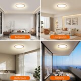  Brilagi - ULTRA SLIM LED plafonsko svetlo za kupatilo LED/18W/230V prečnik 30 cm, roze zlato, IP54 | Eponuda.com