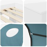  Krevet s Tunnels 4 pcs Artisian hrast i svijetlo plava | shoptok.hr