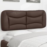  Jastuk za uzglavlje Hvar smeđi 120 cm od umjetne kože | shoptok.hr