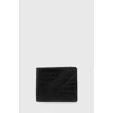 Pepe Jeans Usnjena denarnica moški, črna barva