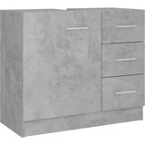 Ormarić za umivaonik boja betona 63x30x54 cm konstruirano drvo | Eponuda.com