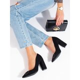 VINCEZA women's pumps suede black Cijene
