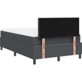 vidaXL Box Spring Krevet s madracem & LED tamno sivi 120x200 cm žoržet | shoptok.hr