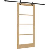 vidaXL Drsna vrata s kompletom opreme 93x202 cm iz borovega lesa, Notranja vrata z opremo 'ORKDAL'93x202x4 cm iz borovega lesa | Shoptok.si