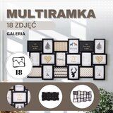  Okvir za 18 fotografija (crni) | shoptok.hr