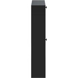  Ormar za cipele na zidu ALKMAAR 71 x 17 x 86 cm Crna - Crna | shoptok.hr