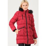 Dewberry Z6763 LADIES COAT-BURGUNDY | Shoptok.si