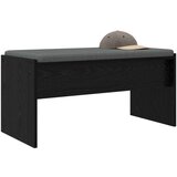  Klupa za hodnik s jastukom Crni hrast 80 x 38 x 46 cm | shoptok.hr