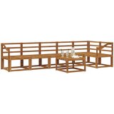  Set vanjskih sofa 7 kom. Prirodna Čvrsto drvo akacije | shoptok.hr