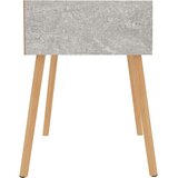  Noćni ormarić siva boja betona 40x40x56 cm konstruirano drvo | shoptok.hr