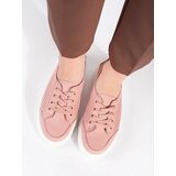 Sergio Leone Pink openwork lace-up sneakers by | Shoptok.si