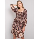 Och Bella Dress-TW-SK-BI-H3748.22X-dark brown | shoptok.hr