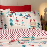 Catherine Lansfield Enojna posteljnina 135x200 cm Christmas Mouse Town &amp;ndash; Slike