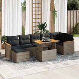  8-dijelni set vrtnih sofa od poliratana s jastucima bež bagrem | shoptok.hr