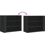  Zidni ormarić crni 75 x 35 x 60 cm od konstruiranog drva | shoptok.hr